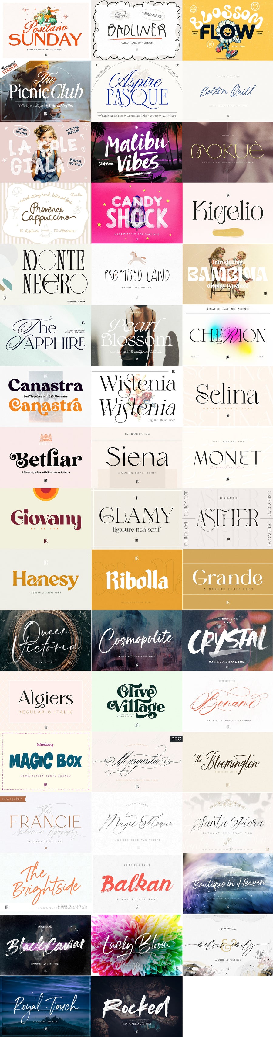 Black Friday Mega Font Bundle