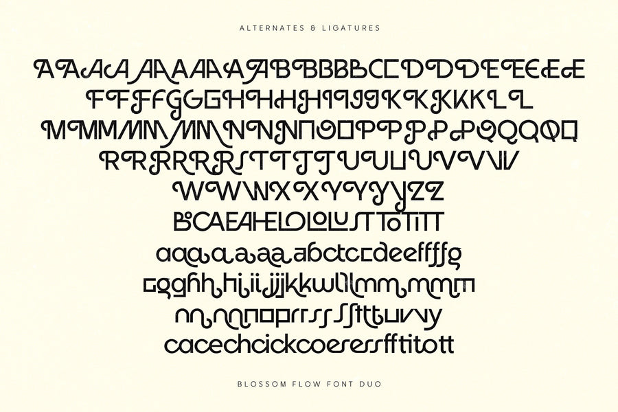 Blossom Flow - Font Duo