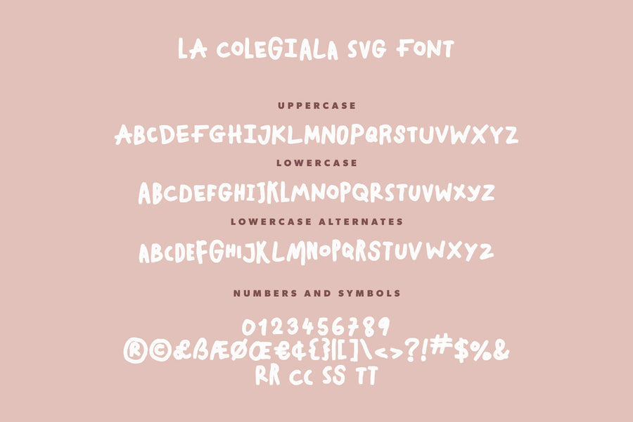 La Colegiala SVG Font