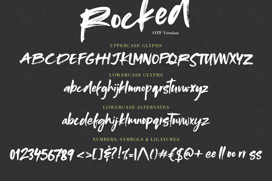 Rocked SVG Font