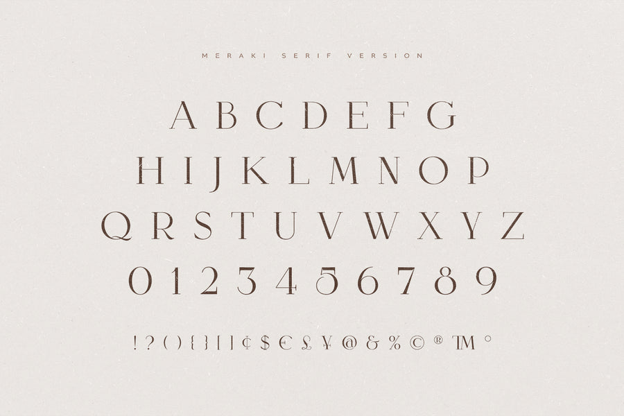 Meraki Font Duo + Logos