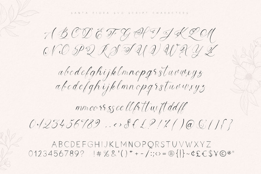 Santa Fiora SVG Font Duo