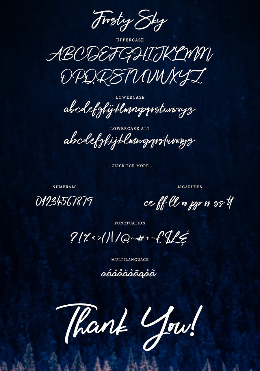 Frosty Sky Font