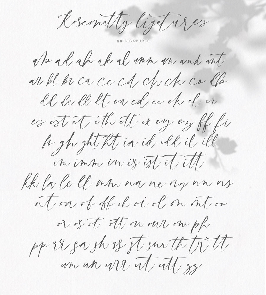 Rosematty Font