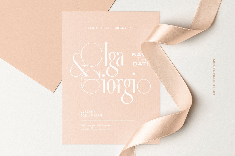 Monte Negro | Display Serif