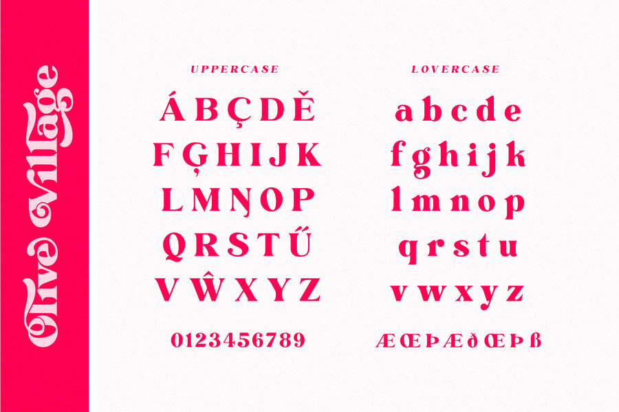 Olive Village - Vintage Font