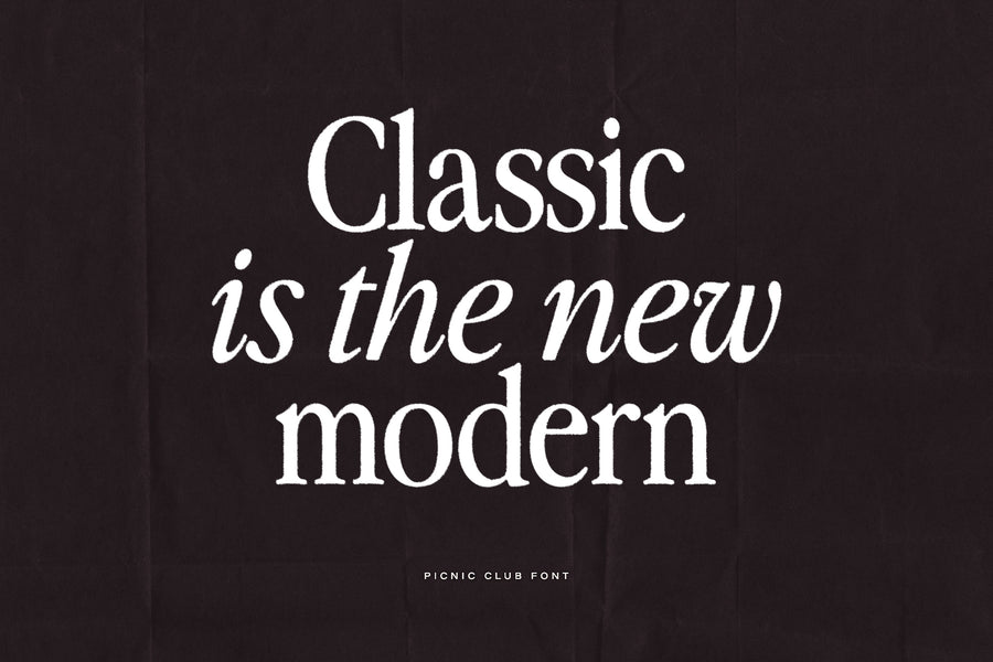 The Picnic Club - Nostalgic Serif